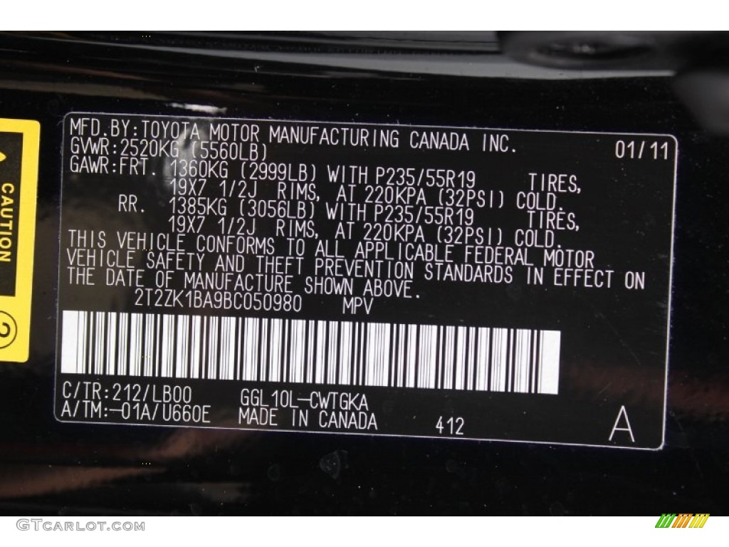 2011 RX 350 - Obsidian Black / Parchment photo #56
