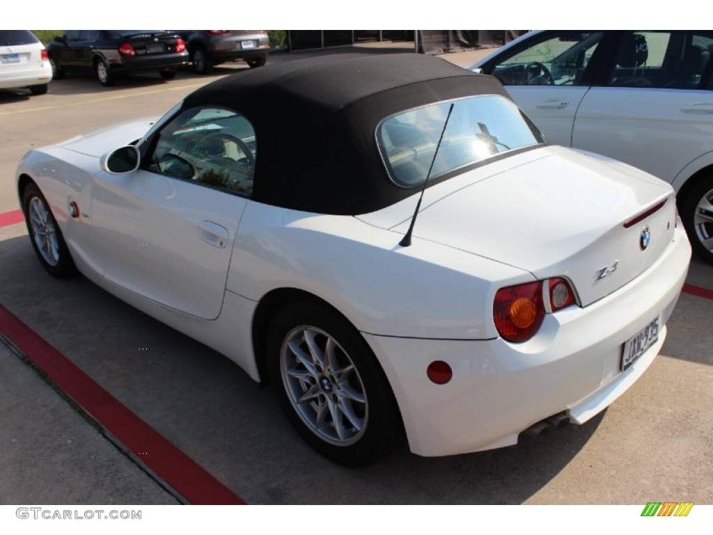 2004 Z4 2.5i Roadster - Alpine White / Beige photo #5