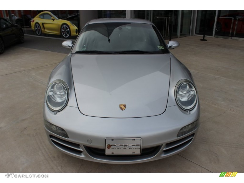 2007 911 Carrera Coupe - Arctic Silver Metallic / Black photo #2