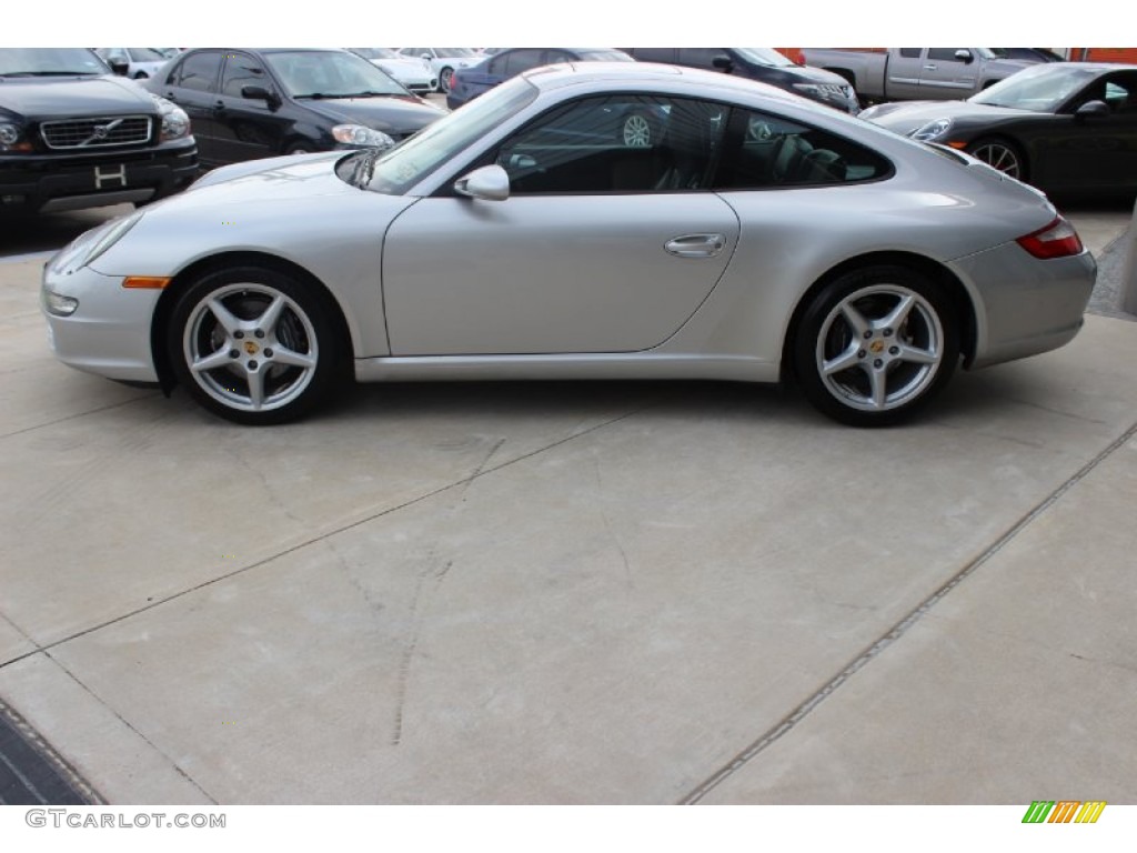 2007 911 Carrera Coupe - Arctic Silver Metallic / Black photo #4