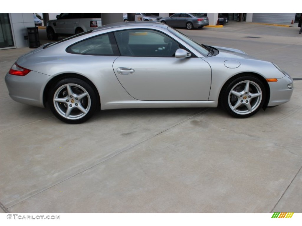 2007 911 Carrera Coupe - Arctic Silver Metallic / Black photo #10