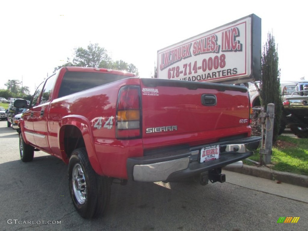 2007 Sierra 2500HD Classic SLT Crew Cab 4x4 - Fire Red / Medium Gray photo #5