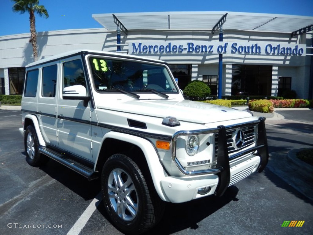 2013 G 550 - Arctic White / Chestnut/Black photo #1