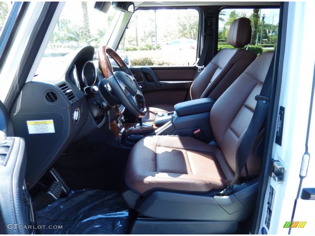 Chestnut/Black Interior 2013 Mercedes-Benz G 550 Photo #85575230