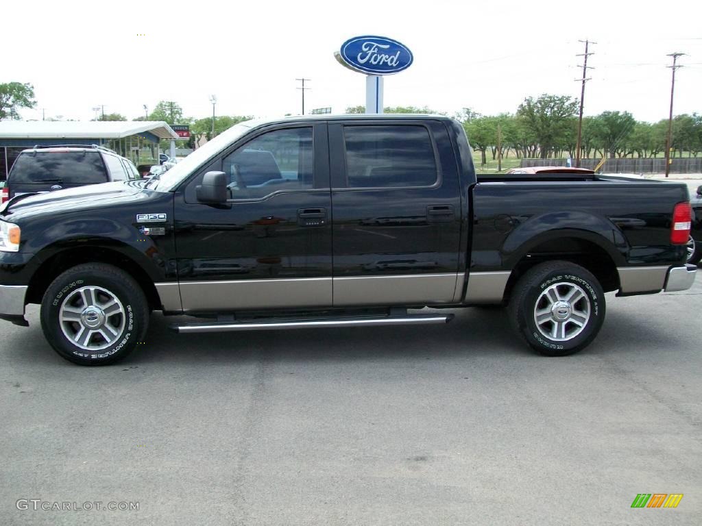 2006 F150 XLT SuperCrew - Black / Tan photo #2