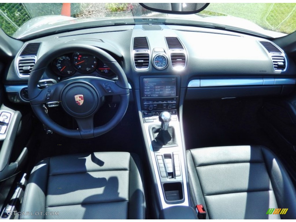2013 Porsche Boxster Standard Boxster Model Black Dashboard Photo #85576142