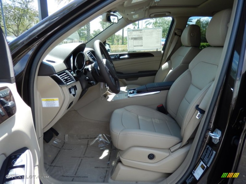 Almond Beige Interior 2014 Mercedes-Benz ML 350 Photo #85576784