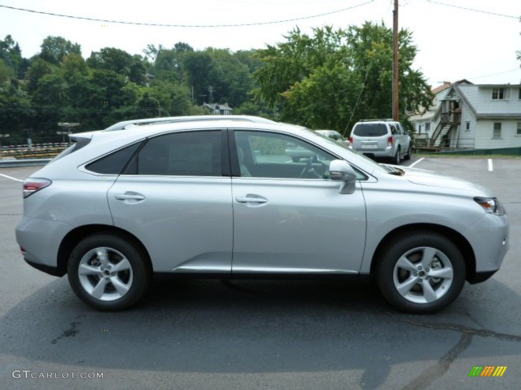 2013 RX 350 AWD - Silver Lining Metallic / Light Gray/Ebony Birds Eye Maple photo #5