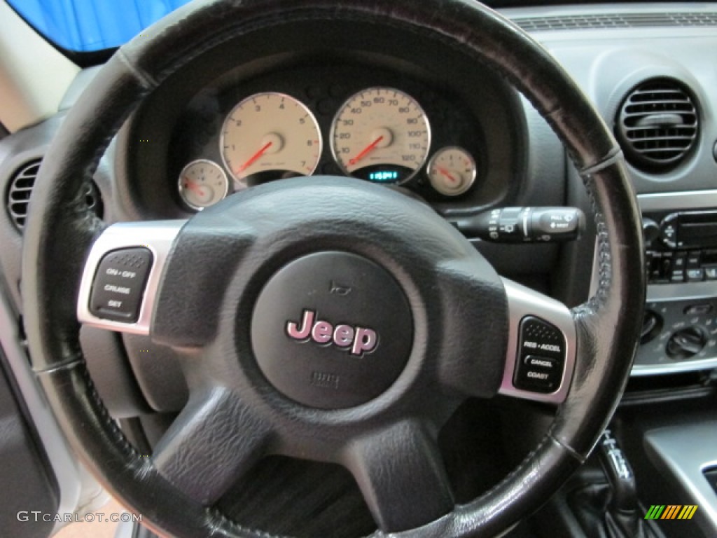 2004 Jeep Liberty Limited 4x4 Light Taupe/Dark Slate Gray Steering Wheel Photo #85577204