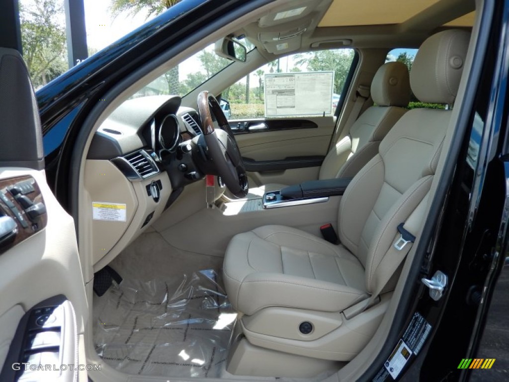 Almond Beige Interior 2014 Mercedes-Benz ML 350 BlueTEC 4Matic Photo #85577726