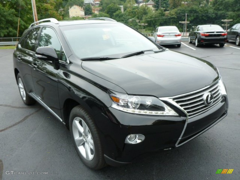 2013 RX 350 AWD - Obsidian Black / Black/Ebony Birds Eye Maple photo #6