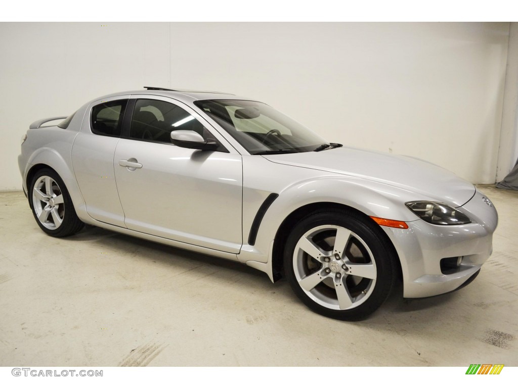 2004 RX-8  - Sunlight Silver Metallic / Black photo #2