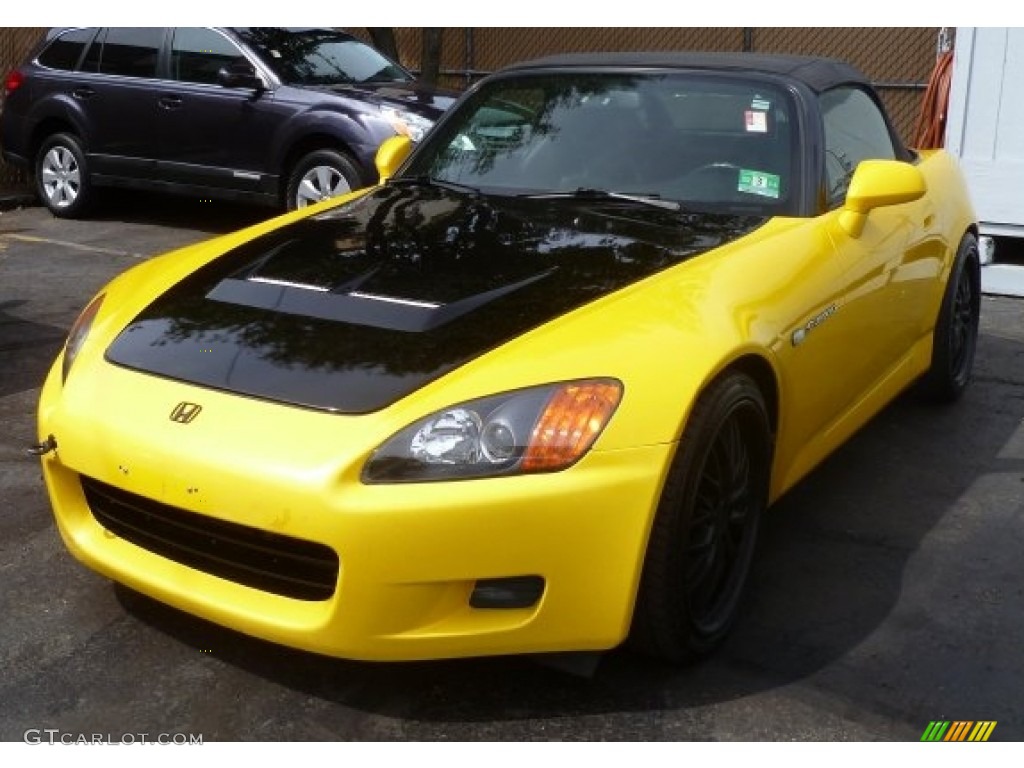 2001 S2000 Roadster - Spa Yellow / Black photo #1