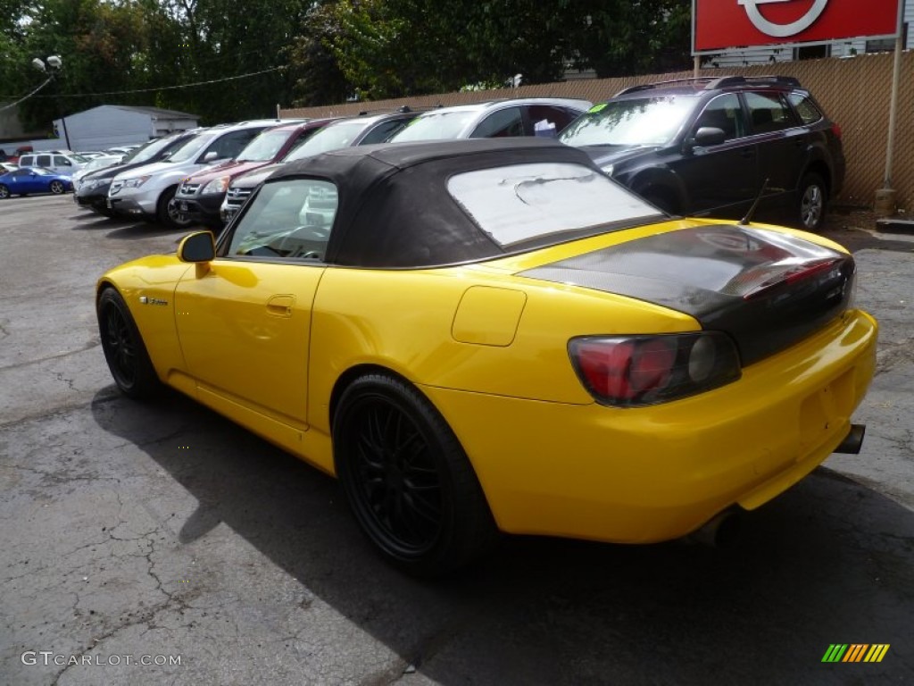 2001 S2000 Roadster - Spa Yellow / Black photo #2