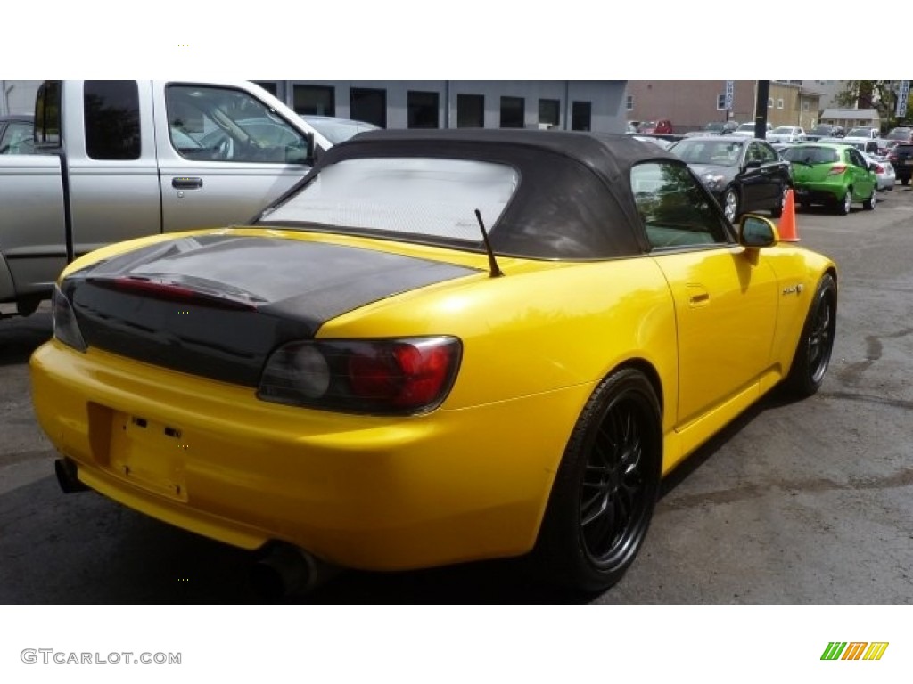 2001 S2000 Roadster - Spa Yellow / Black photo #3