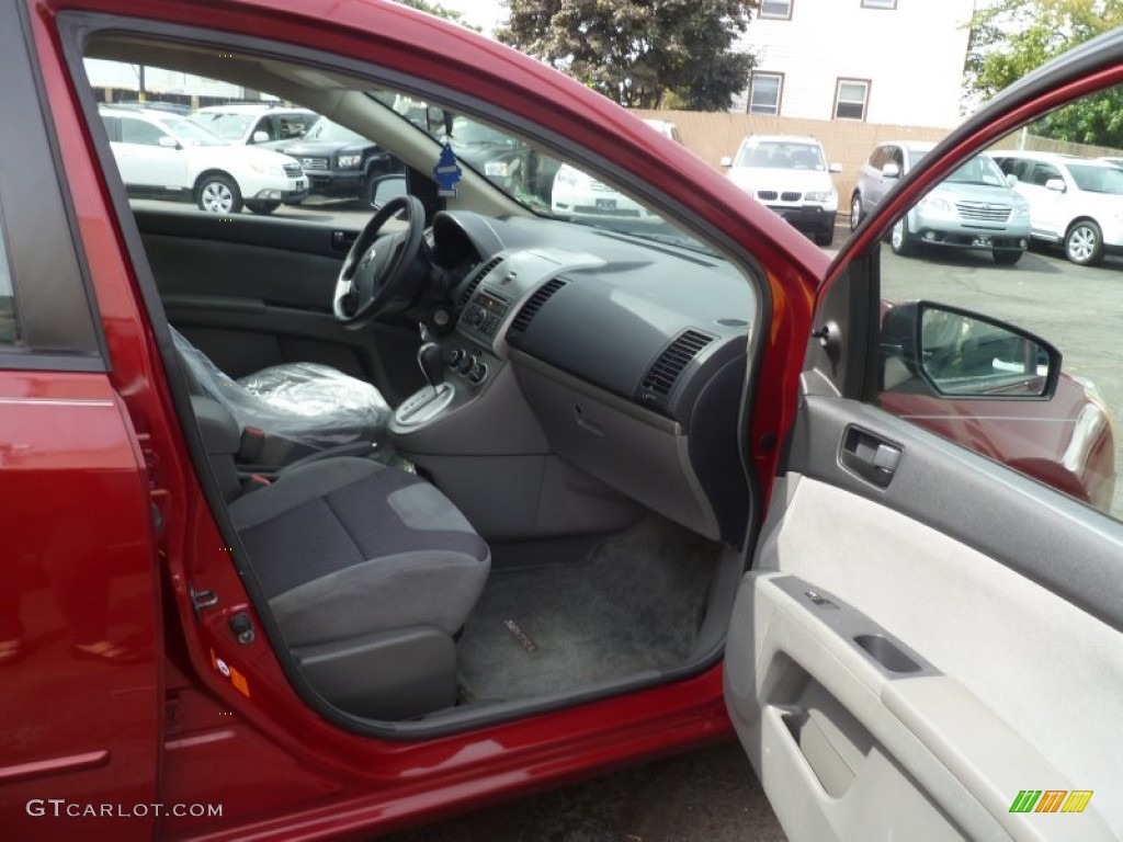 2007 Sentra 2.0 - Sonoma Sunset Red / Charcoal/Steel photo #9