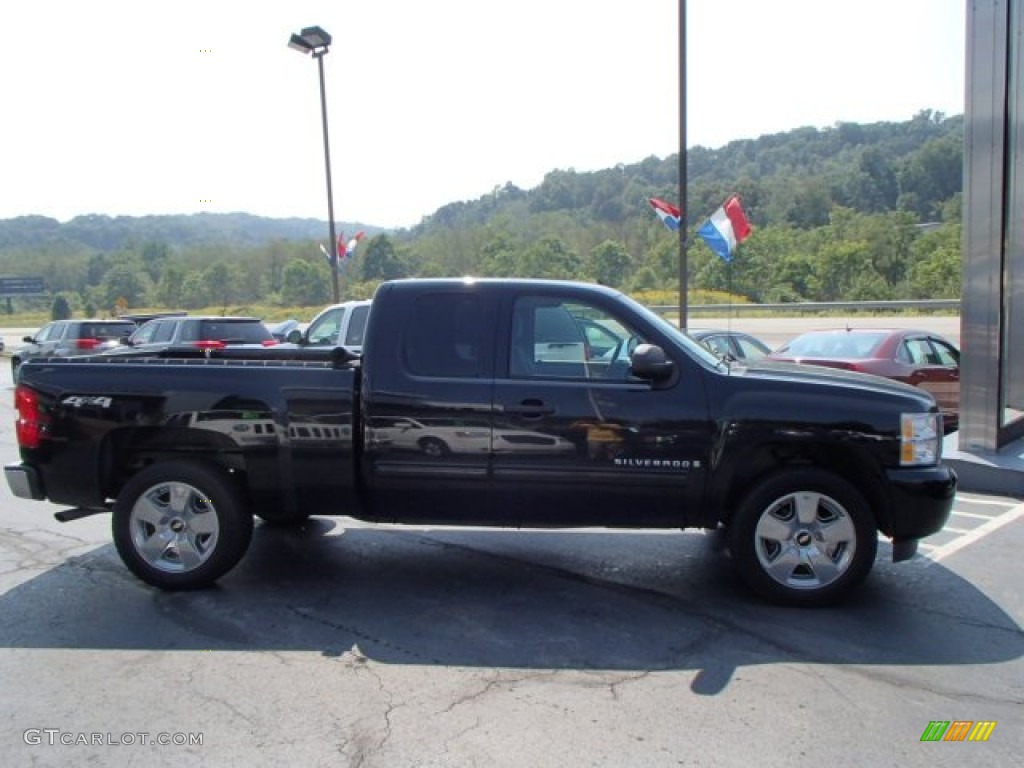 2009 Silverado 1500 LT Extended Cab 4x4 - Black / Ebony photo #4