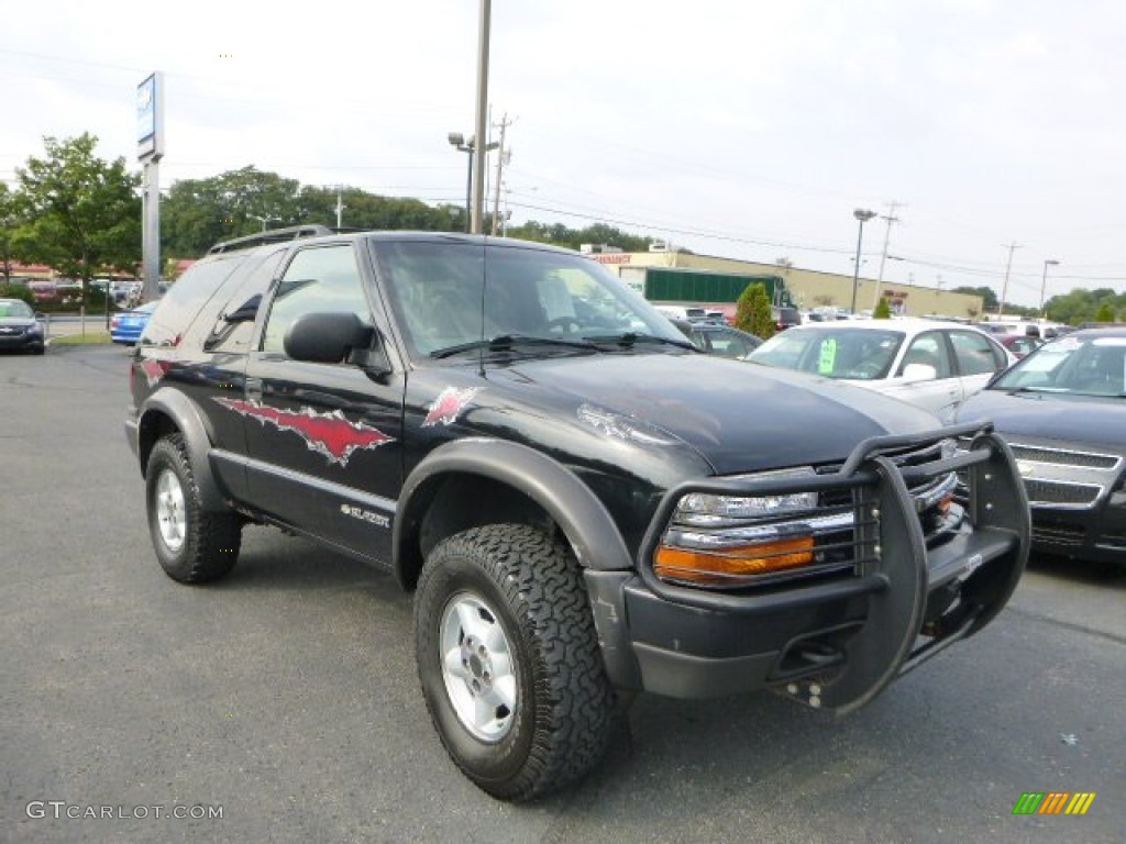 2000 Blazer LS 4x4 - Onyx Black / Graphite Gray photo #1