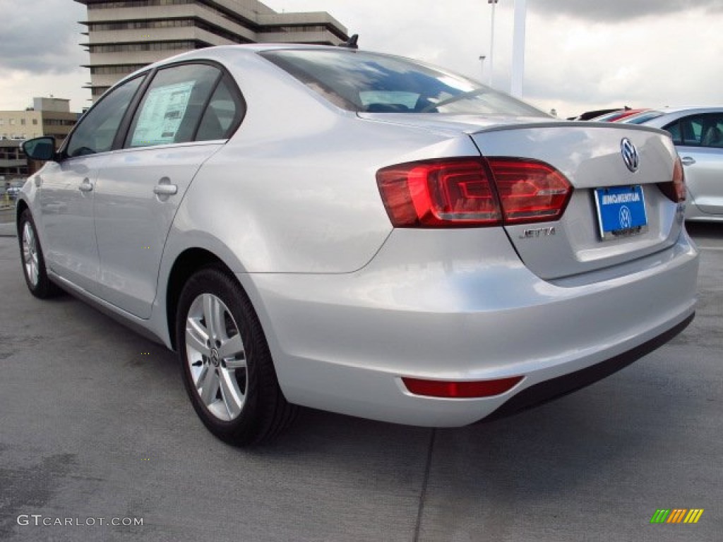 2013 Jetta Hybrid SEL - Frost Silver Metallic / Titan Black photo #4