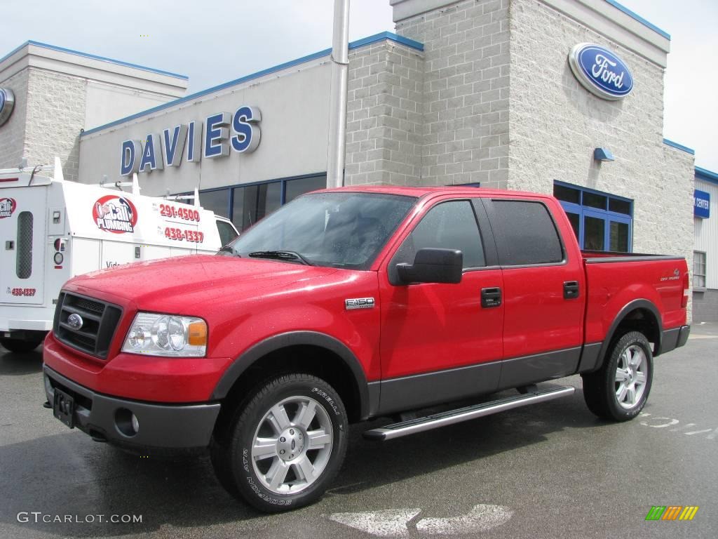 Bright Red Ford F150