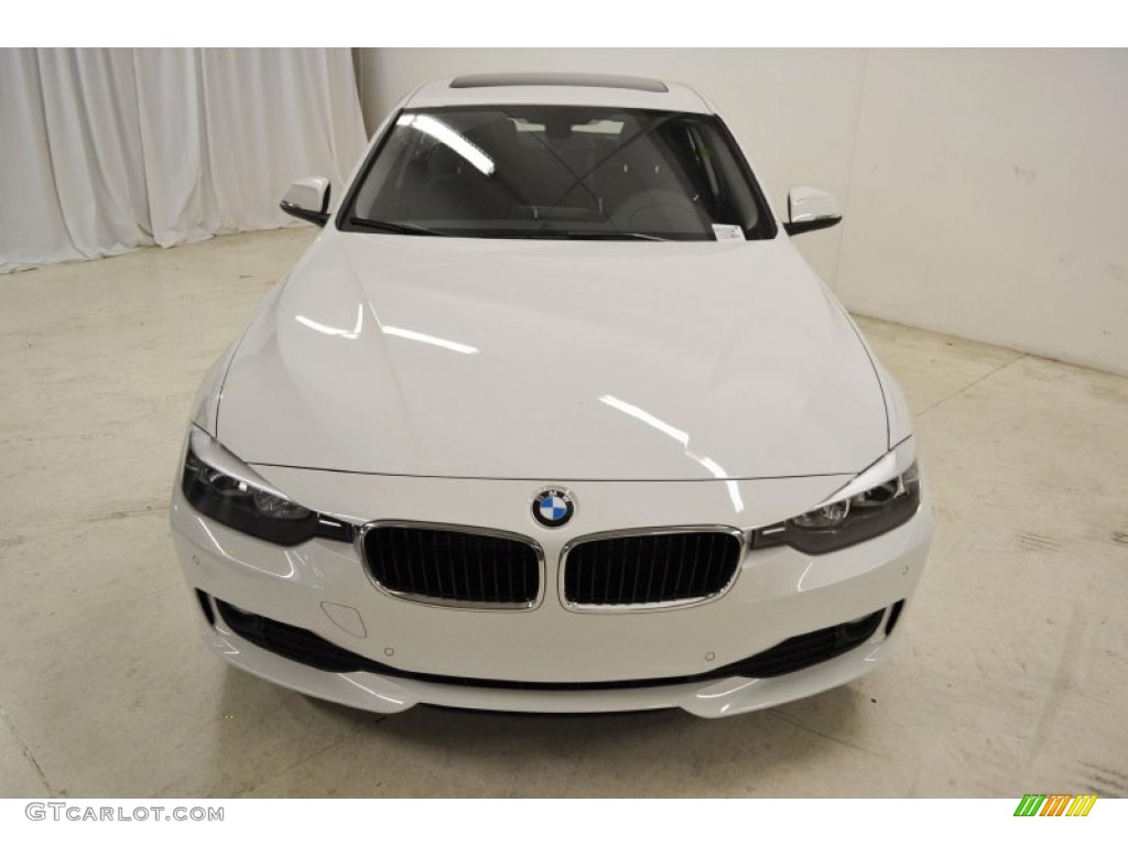 2014 3 Series 328d Sedan - Alpine White / Black photo #4