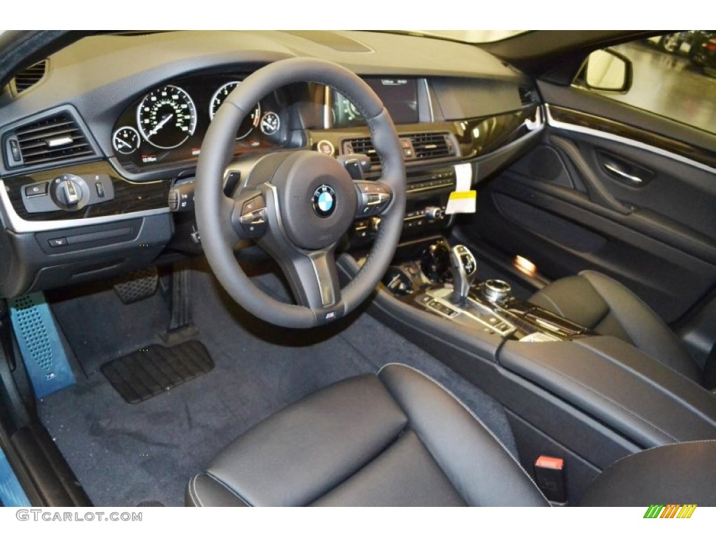 Black Interior 2014 BMW 5 Series 535i Sedan Photo #85583314