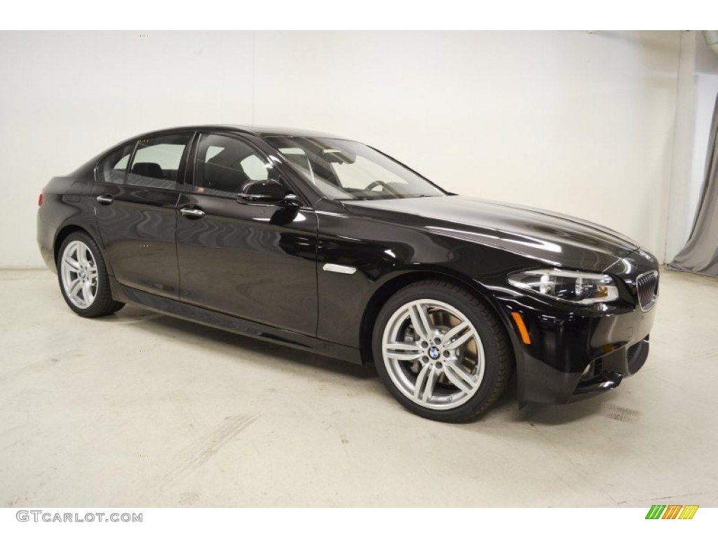 2014 5 Series 535i Sedan - Jet Black / Black photo #2