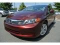 Crimson Pearl - Civic LX Sedan Photo No. 1