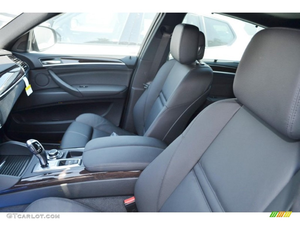 Black Interior 2014 BMW X6 xDrive35i Photo #85584707