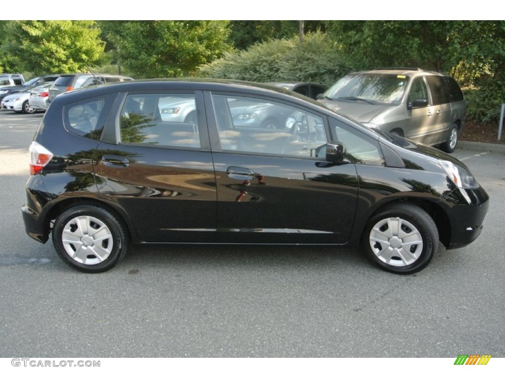 Crystal Black Pearl 2012 Honda Fit Standard Fit Model Exterior Photo #85585409