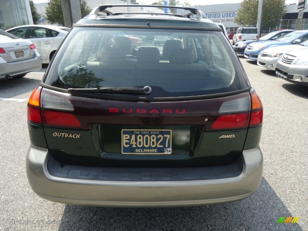 2000 Outback Limited Wagon - Timberline Green Pearl / Beige photo #4