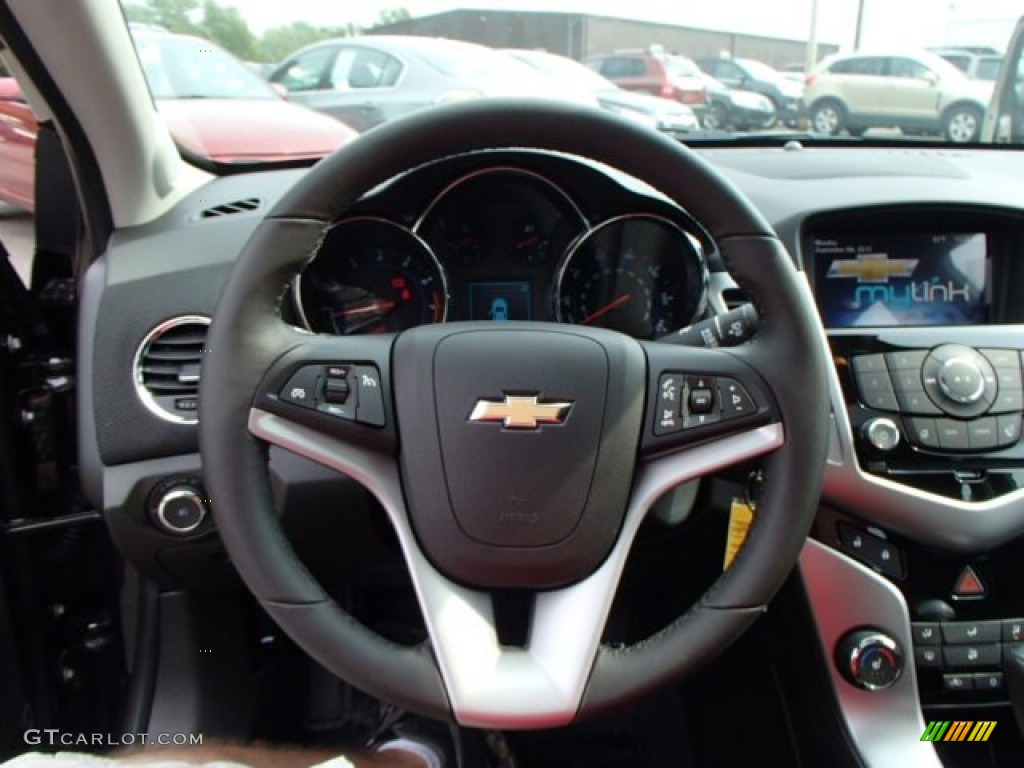 2014 Chevrolet Cruze LT Jet Black Steering Wheel Photo #85586387