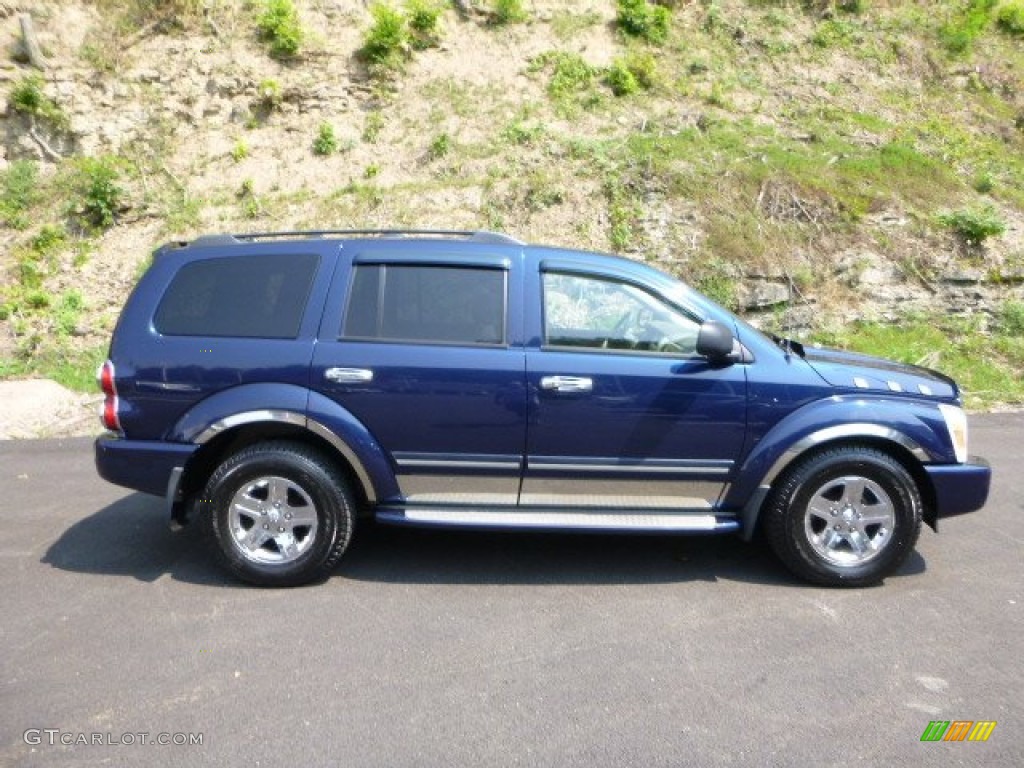 2004 Durango Limited 4x4 - Patriot Blue Pearl / Medium Slate Gray photo #2