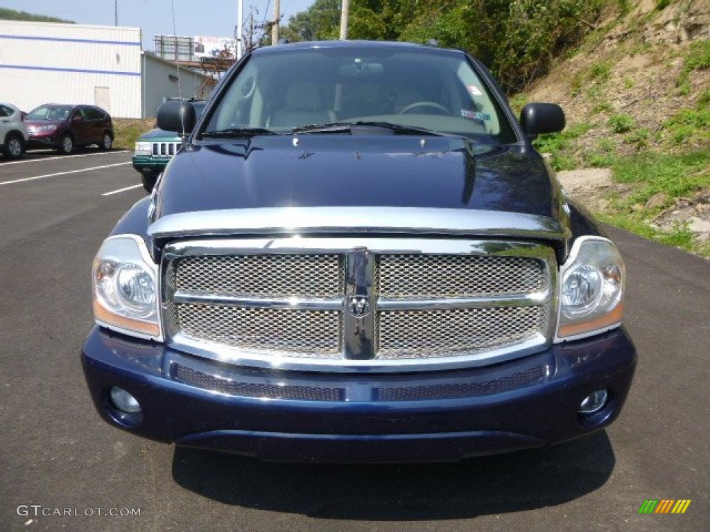 2004 Durango Limited 4x4 - Patriot Blue Pearl / Medium Slate Gray photo #8