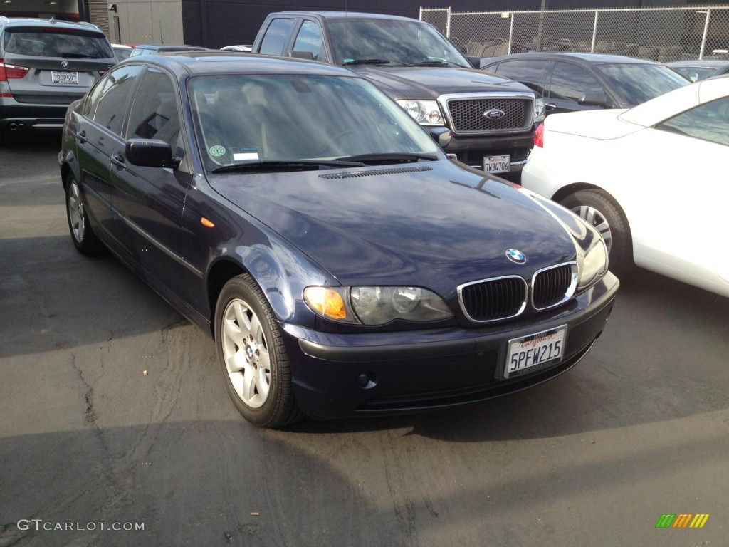 2005 3 Series 325i Sedan - Orient Blue Metallic / Sand photo #2