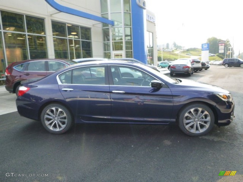 2014 Accord Sport Sedan - Obsidian Blue Pearl / Black photo #2