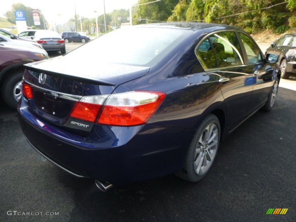 2014 Accord Sport Sedan - Obsidian Blue Pearl / Black photo #3
