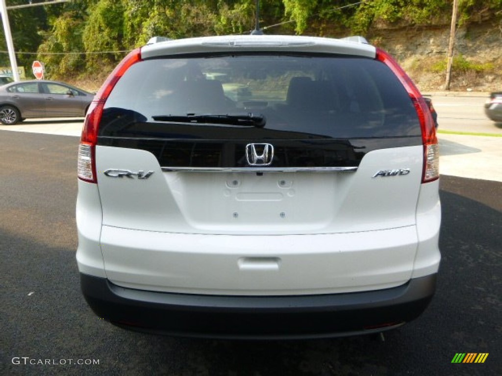 2014 CR-V EX-L AWD - White Diamond Pearl / Beige photo #4