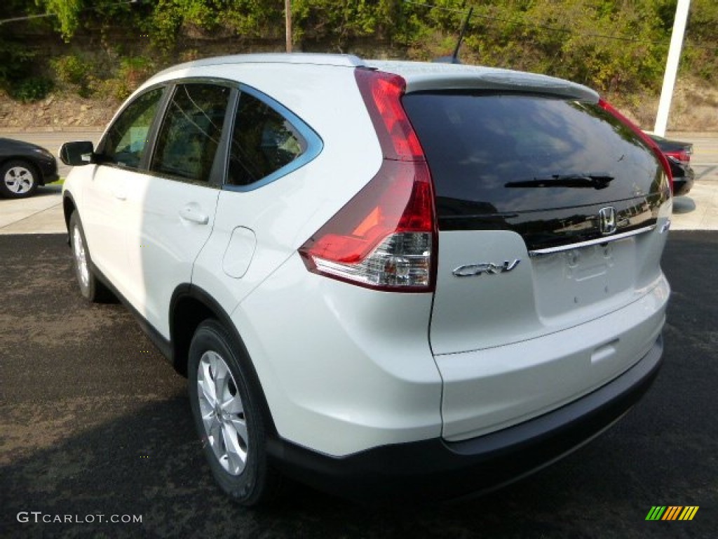 2014 CR-V EX-L AWD - White Diamond Pearl / Beige photo #5