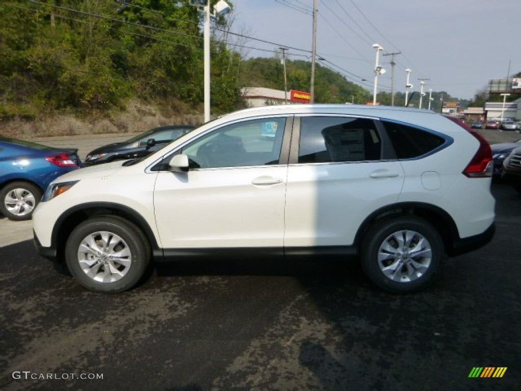 2014 CR-V EX-L AWD - White Diamond Pearl / Beige photo #6