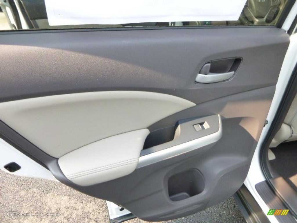 2014 CR-V EX-L AWD - White Diamond Pearl / Beige photo #13