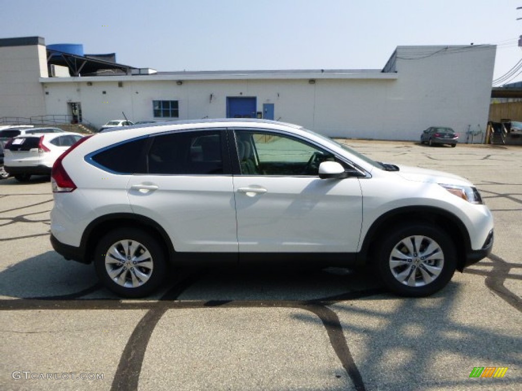 2014 CR-V EX-L AWD - White Diamond Pearl / Beige photo #2