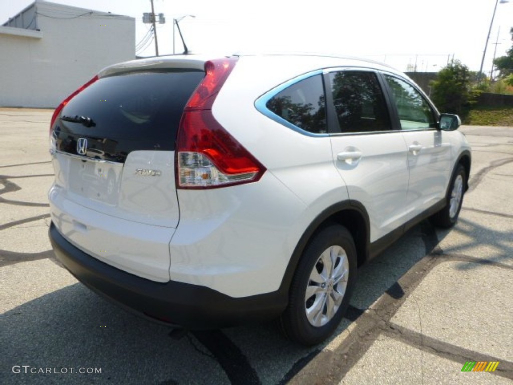 2014 CR-V EX-L AWD - White Diamond Pearl / Beige photo #3
