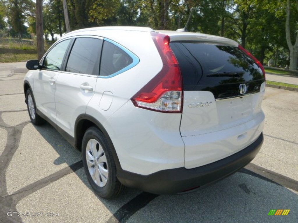 2014 CR-V EX-L AWD - White Diamond Pearl / Beige photo #5