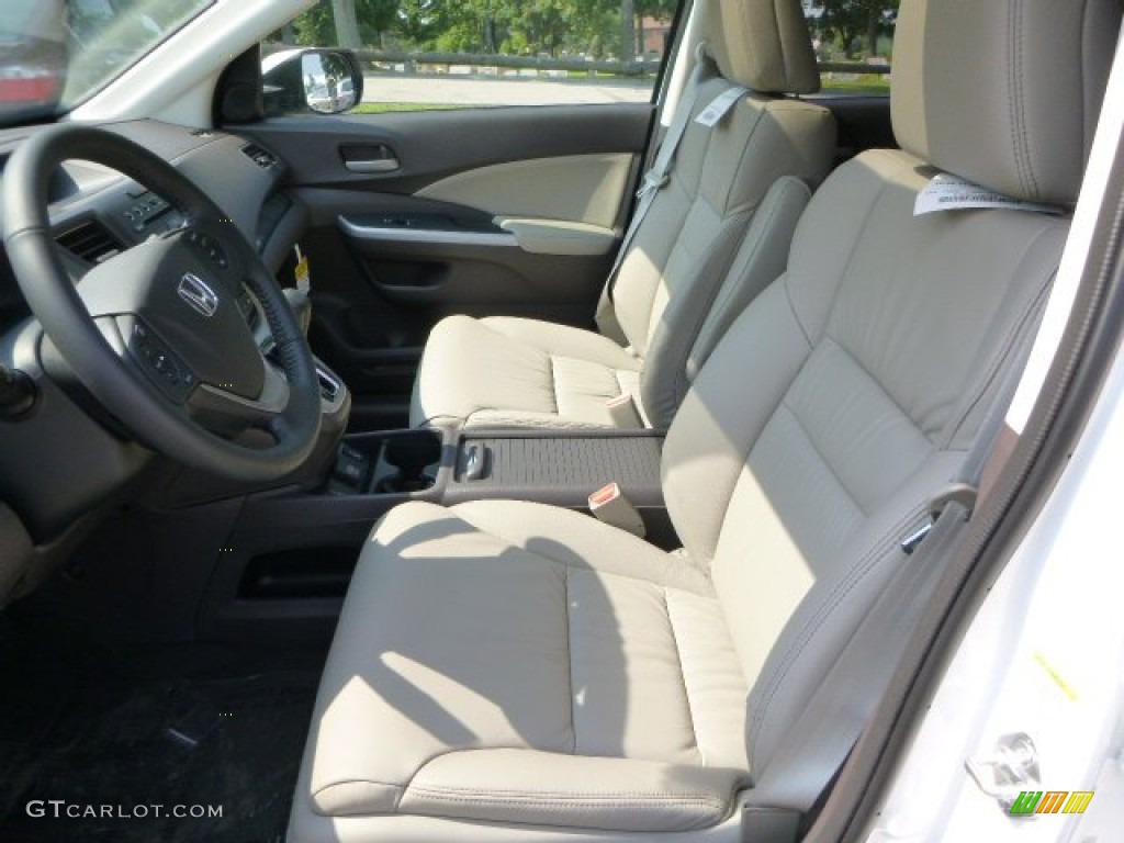 2014 CR-V EX-L AWD - White Diamond Pearl / Beige photo #10