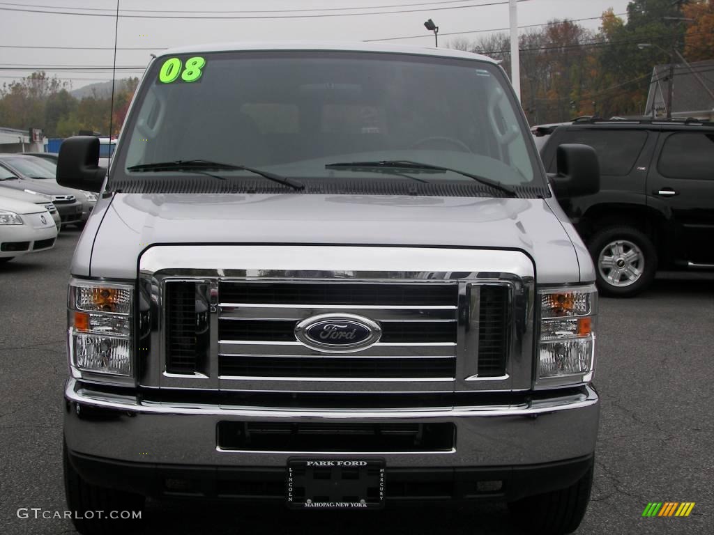 2008 E Series Van E350 Super Duty XLT 15 Passenger - Silver Metallic / Medium Flint photo #3