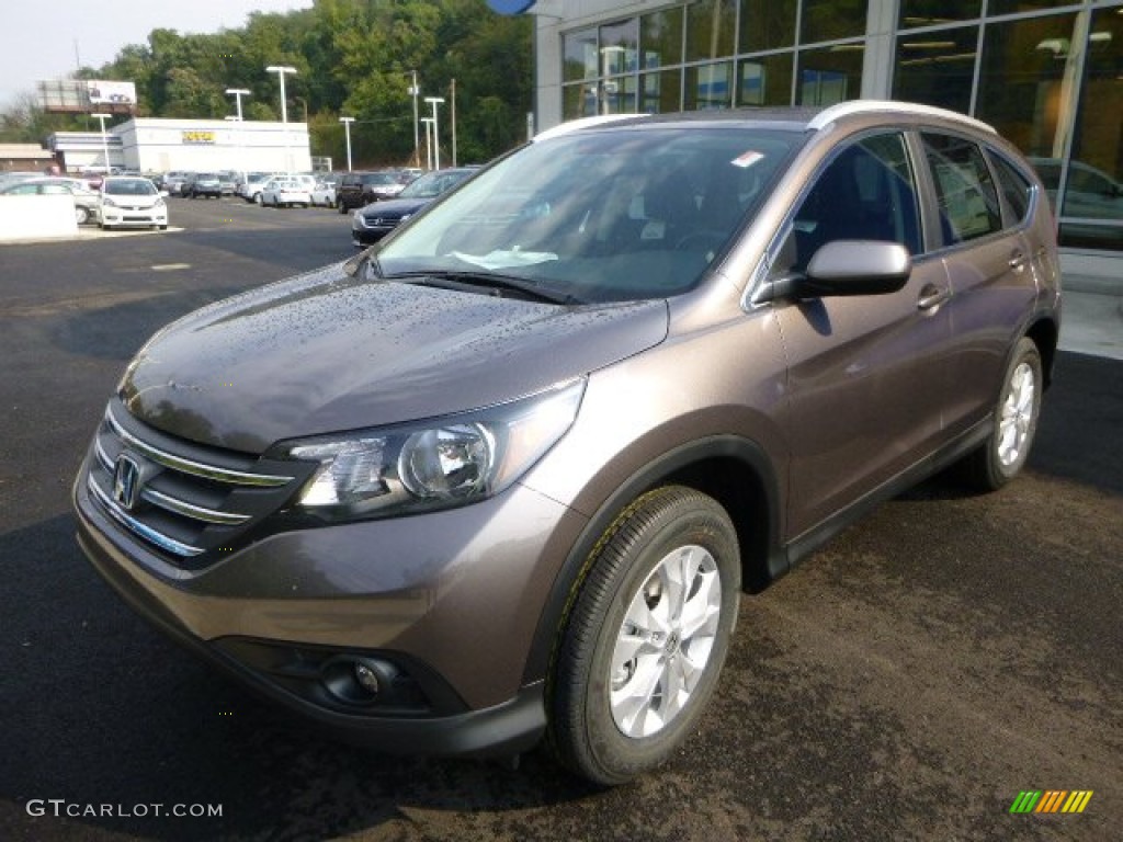 2014 CR-V EX-L AWD - Urban Titanium Metallic / Black photo #7