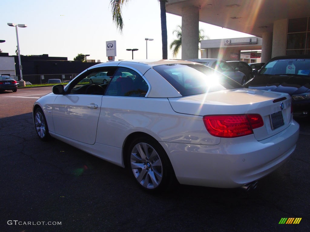 2013 3 Series 328i Convertible - Alpine White / Coral Red/Black photo #3
