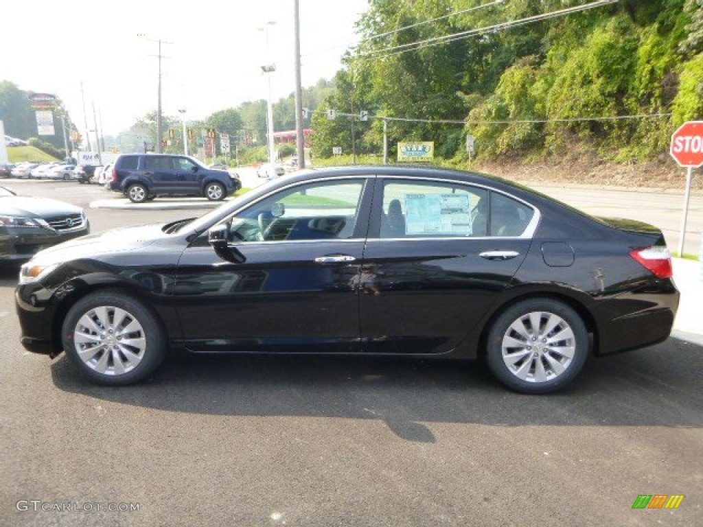 2014 Accord EX Sedan - Crystal Black Pearl / Black photo #6