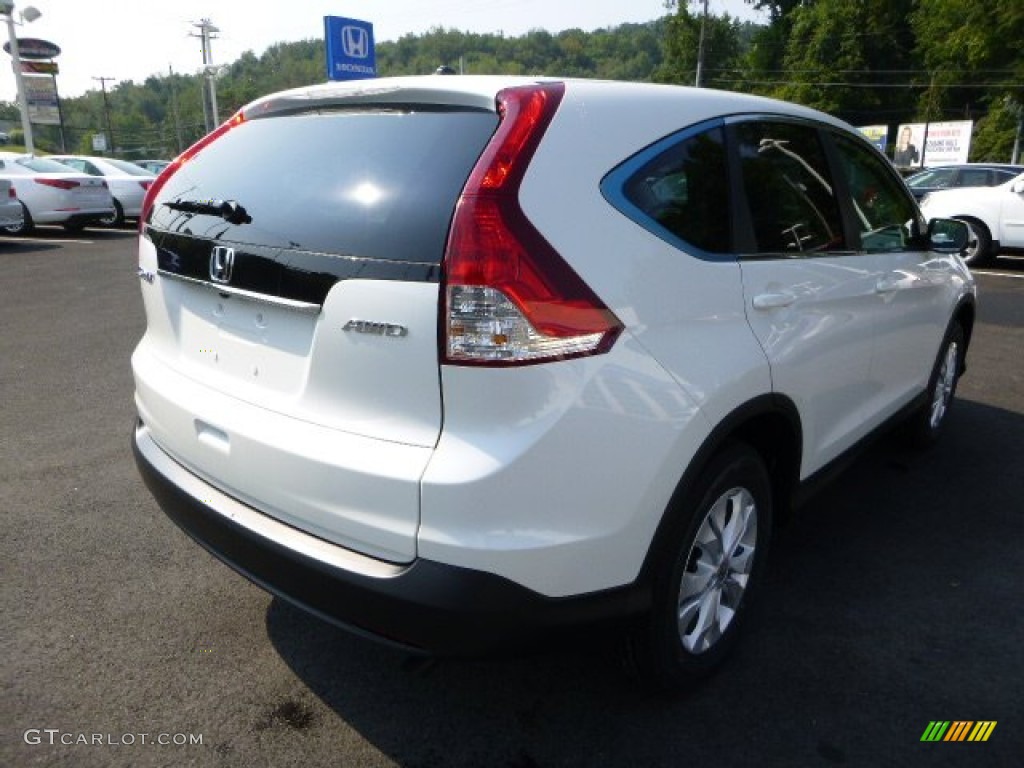2014 CR-V EX AWD - White Diamond Pearl / Beige photo #3